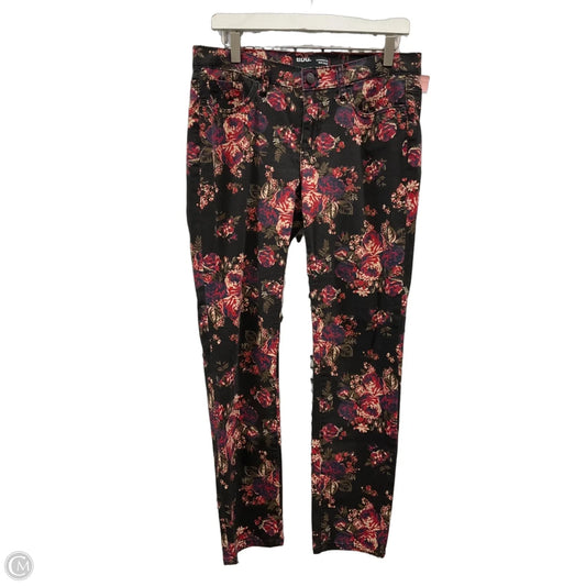 Jeans Straight By Bdg In Floral Print, Size: 10