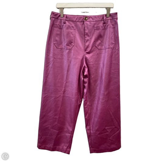 Pants Wide Leg By Cece In Purple, Size: L