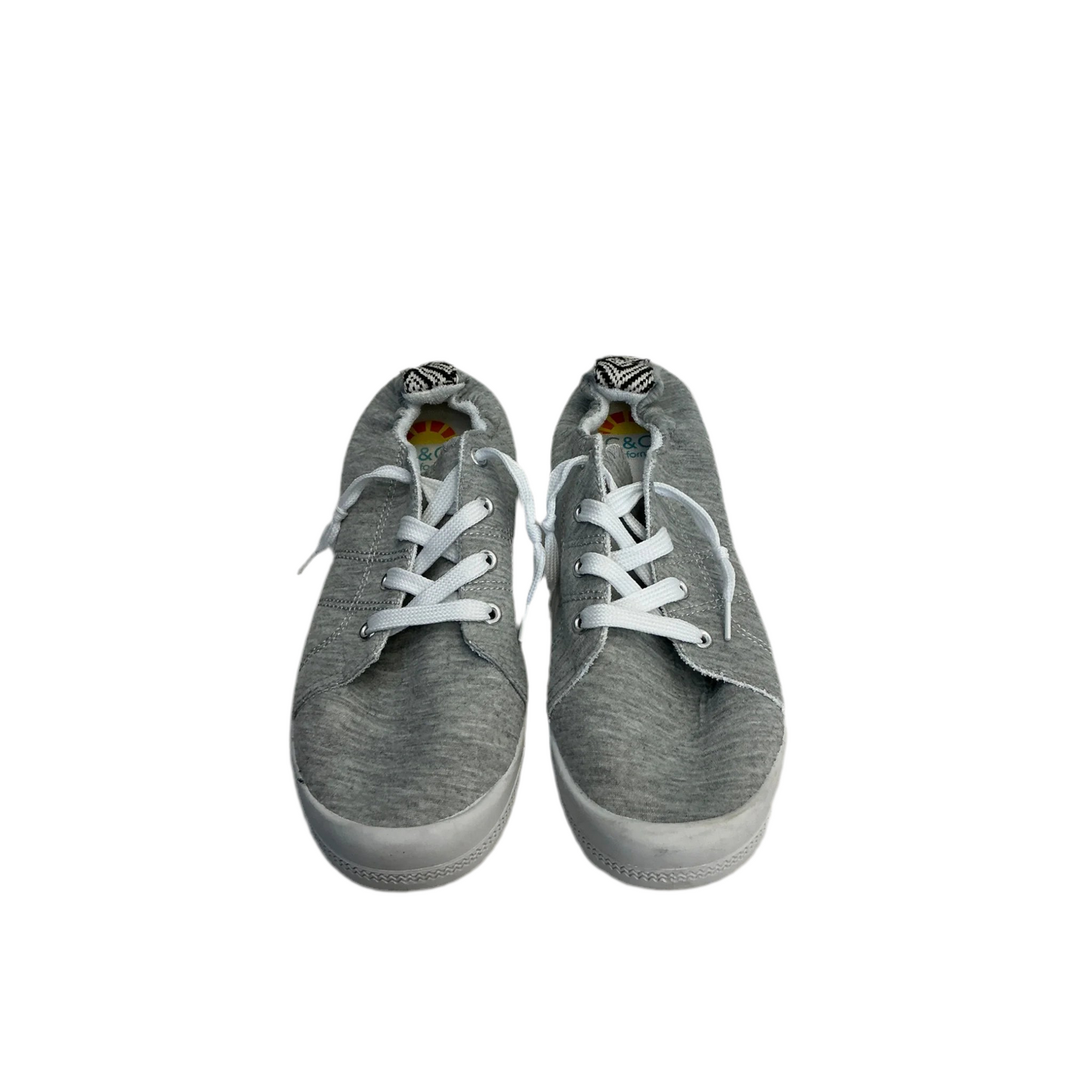 Shoes Flats By C And C In Grey, Size: 8