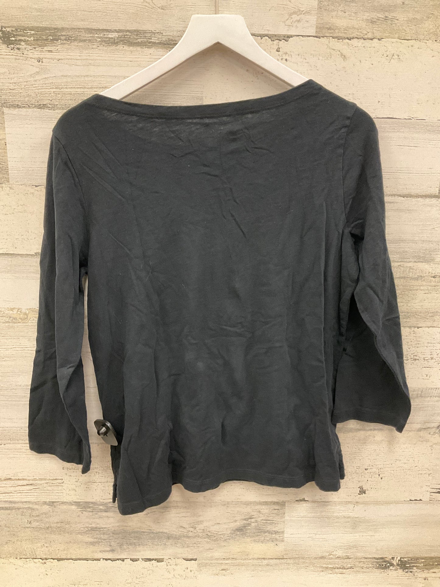 Top 3/4 Sleeve By J. Crew In Black, Size:M