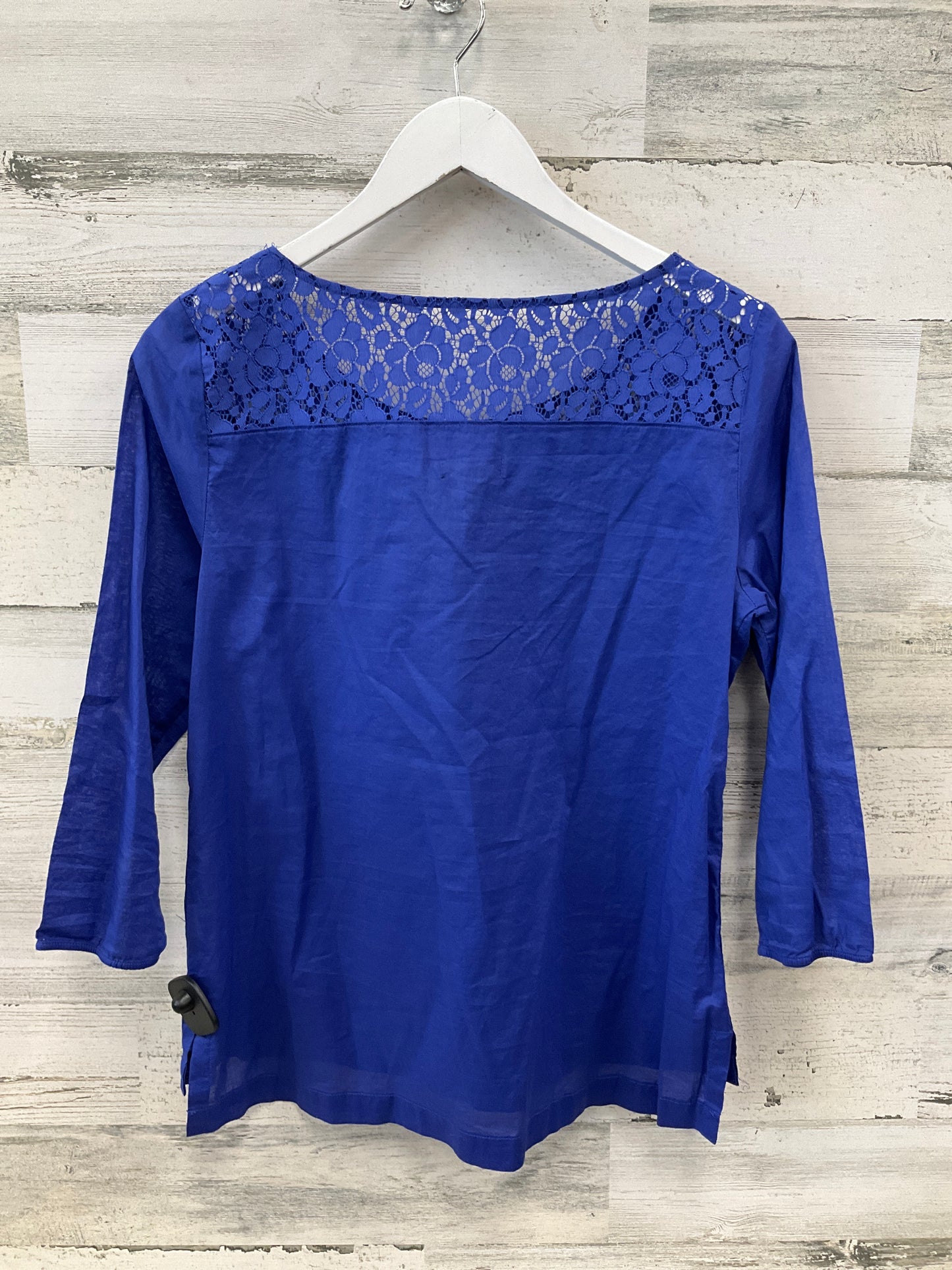 Top 3/4 Sleeve By Gap In Blue, Size:S