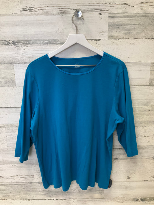 Top 3/4 Sleeve Basic By Cj Banks  Size: 2x