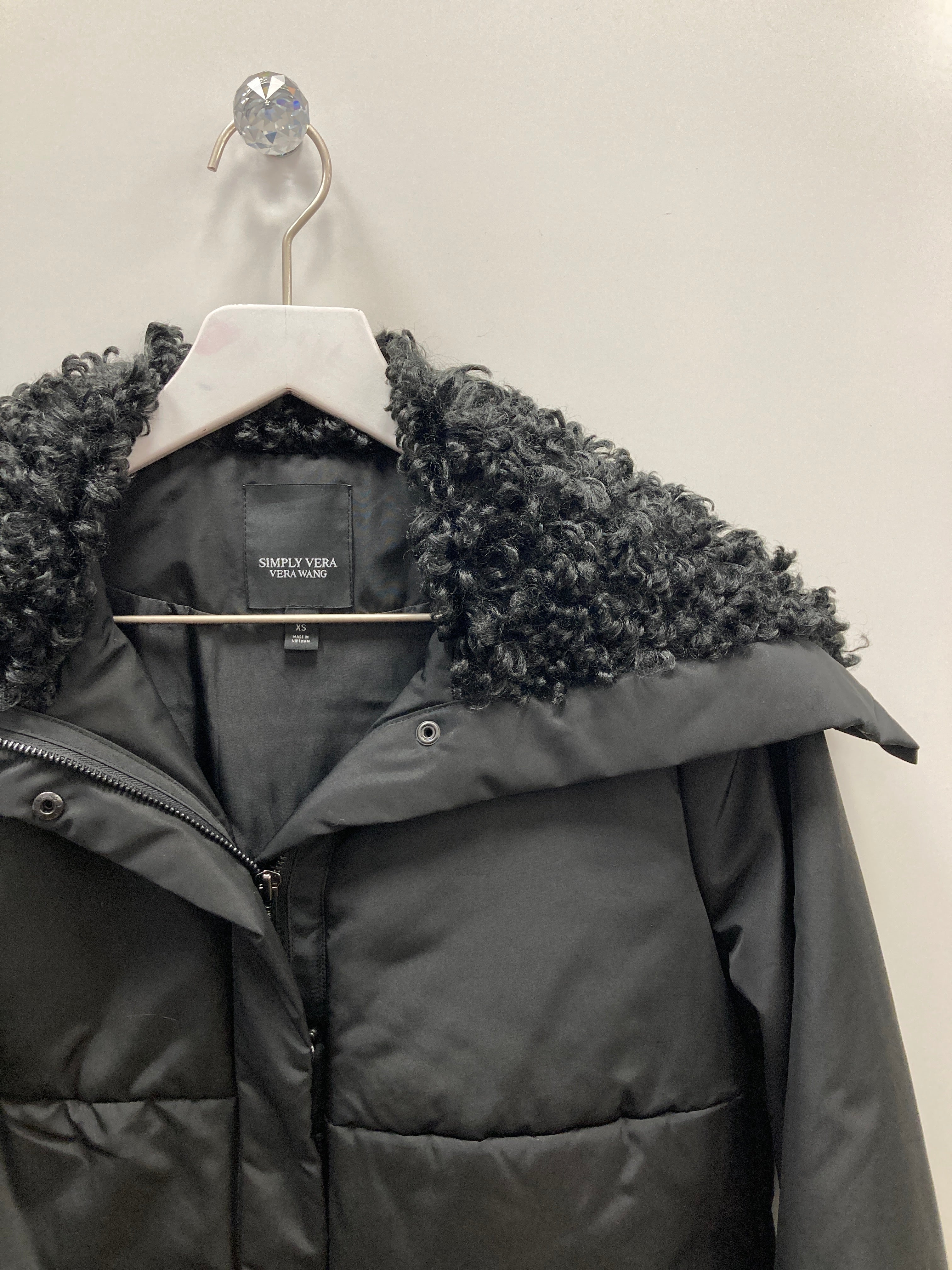 Vera wang puffer store coat