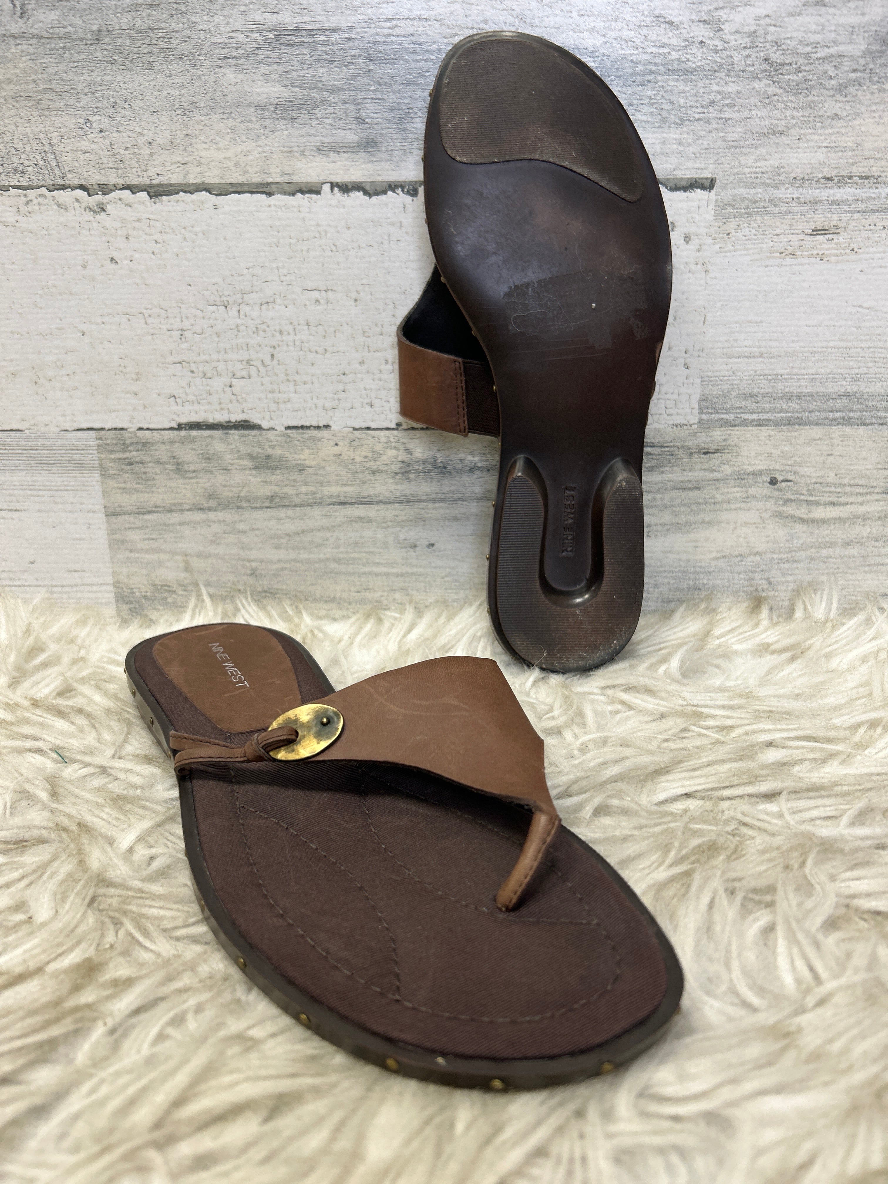 Sandals Flip Flops By Nine West Size 8 Clothes Mentor Mishawaka